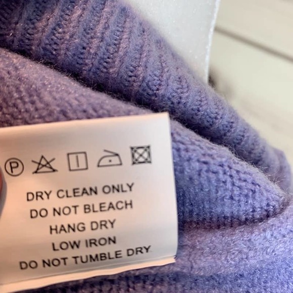 FEW MODA Women's Sweater-Choker Neck Bell Sleeves-Large Lavendar NWT - Picture 5 of 6